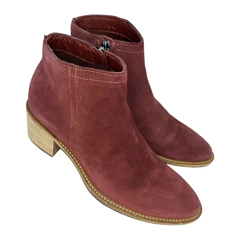 ECCO Sartorelle Hydromax Water Resistant Ankle Boots • Women's EU‎ 35 • burgundy